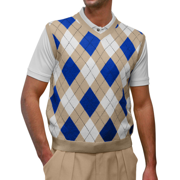 Argyle sweater shop vest golf