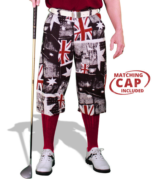 Golf Outfit Mens Plaid Golf Knickers and matching golf shirt and socks