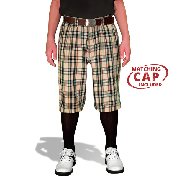 Youth Cotton Plaid Golf Knickers | Par 
