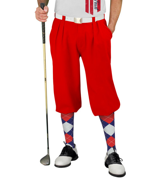 Mens America Homeland Stars and Stripes Golf Knickers Outfit