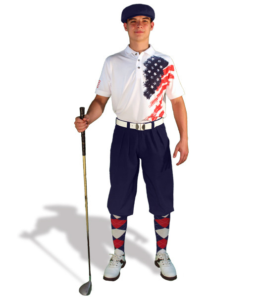 Golf Knickers - 'Par 3' Mens Patriot Heroes Flag Outfit | CANADA