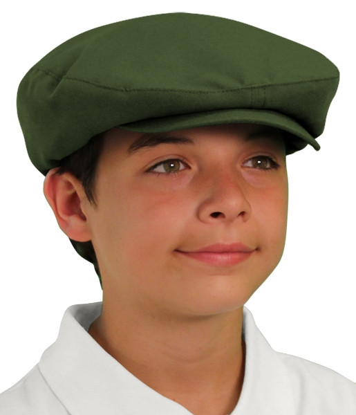 Youth Outdoor Sports Olive Microfiber Golf Cap Front