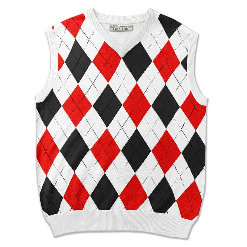 BUTCHER PRODUCTS Argyle Vest サイズ42 KingSize Men's Big & Tall V-Neck Argyle Sweater Vest - L
