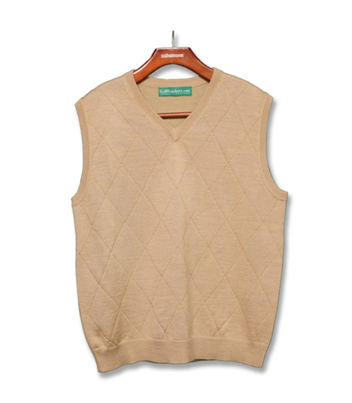 Mens Carolina, Navy & Khaki Sweater Golf Outfit