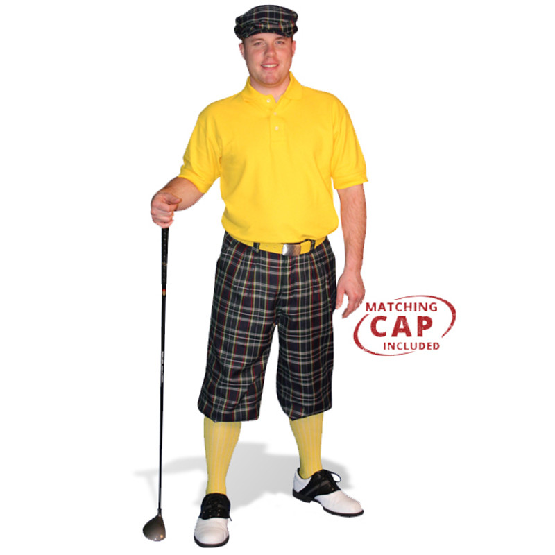 Mens Lafayette & Yellow Golf Outfit