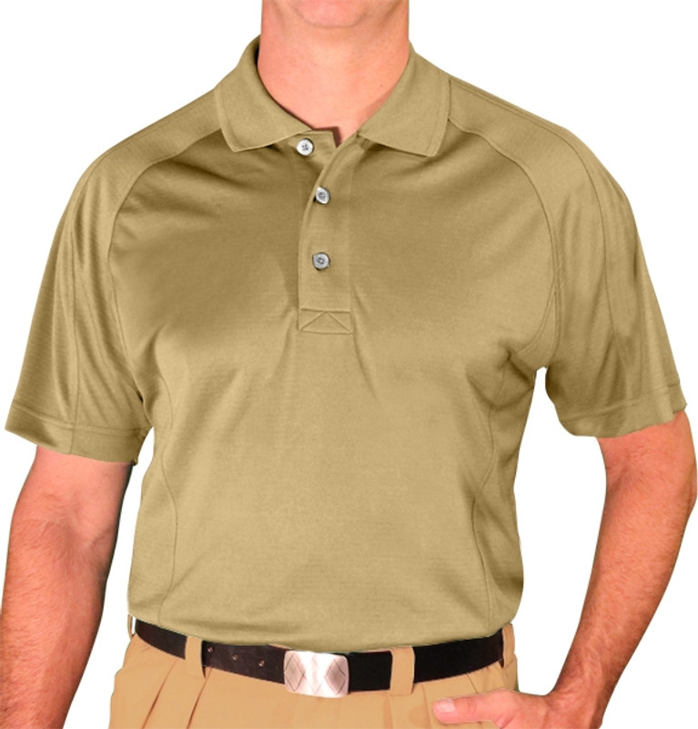 Mens Hybrid Golf Shirt - Sand - Small
