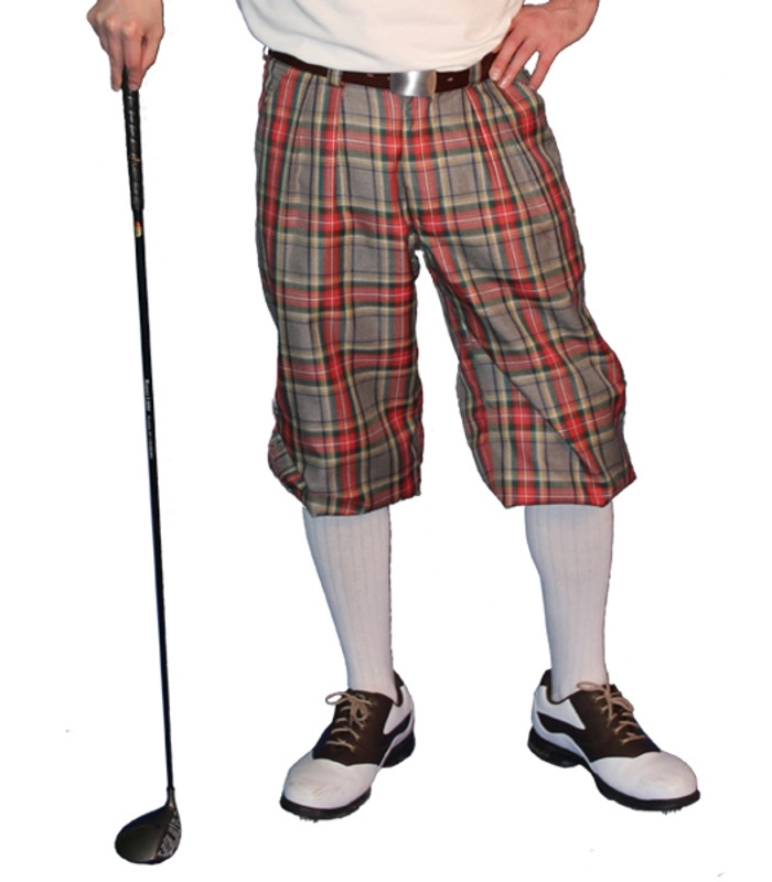 Mens Lumberjack & White Golf Knickers Golf Outfit