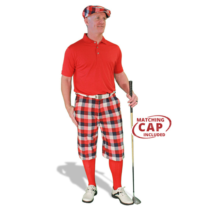 Mens Forfar & Red Golf Outfit