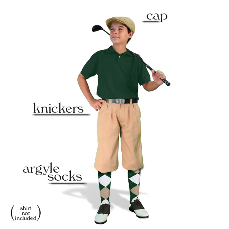 Golf Knickers - Youth Khaki Start-in-Style Outfit