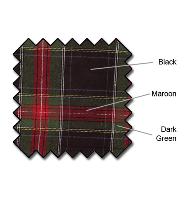 Mens Black Stewart & Red Pant Golf Outfit