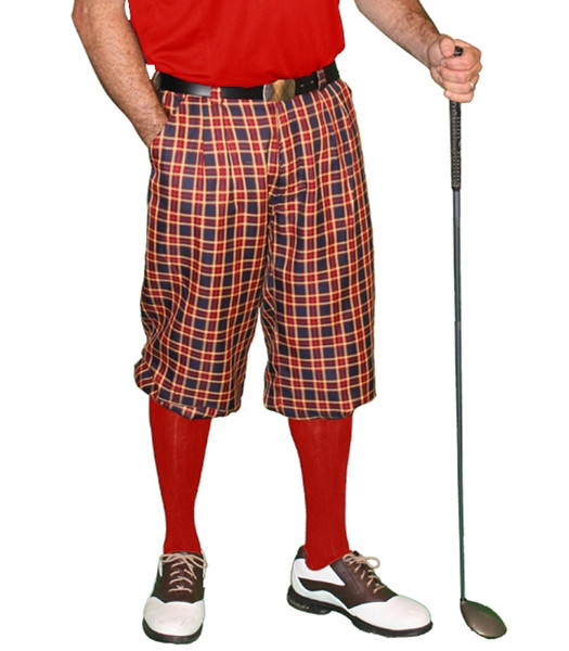Mens Admiral & Red Golf Knickers Golf Outfit