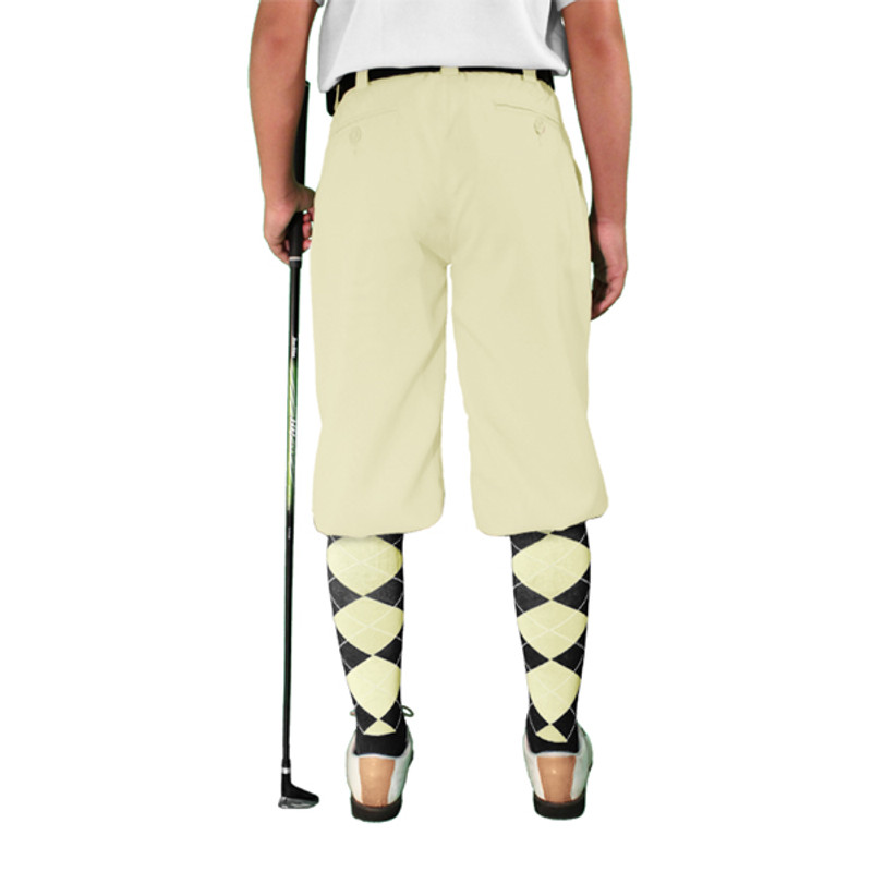 Youth Outdoor Sports Natural Cotton Golf Knickers Back