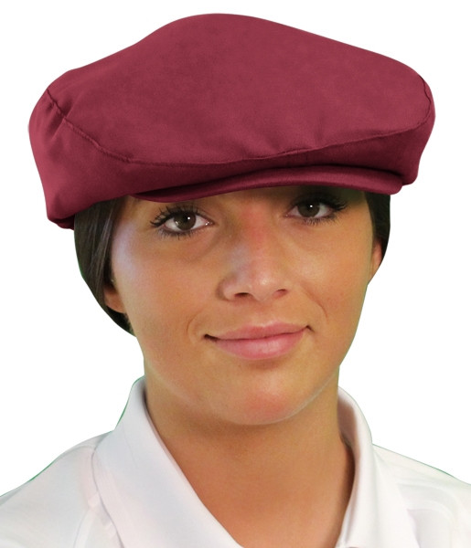 Ladies Outdoor Sports Maroon Microfiber Golf Cap Front