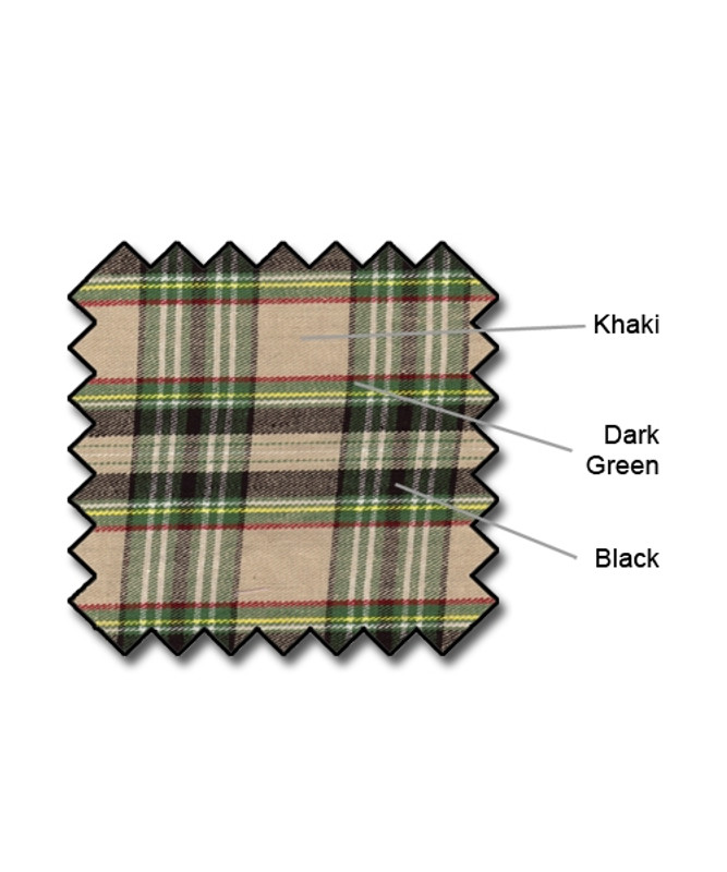 Youth 'Par 5' Khaki Stewart Plaid Start-in-Style Outfit