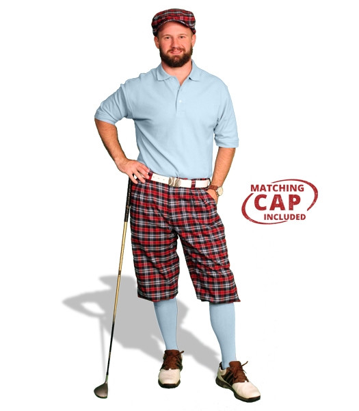Golf Outfit - Mens Airdrie Knickers & Light Blue