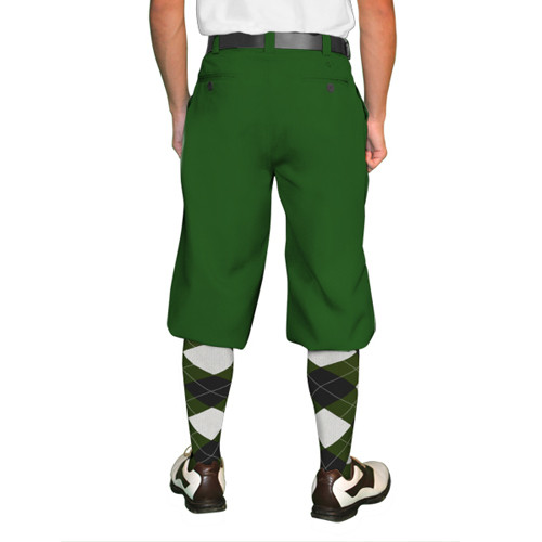 Mens Golf Knickers | Cotton/Ramie | Dark Green