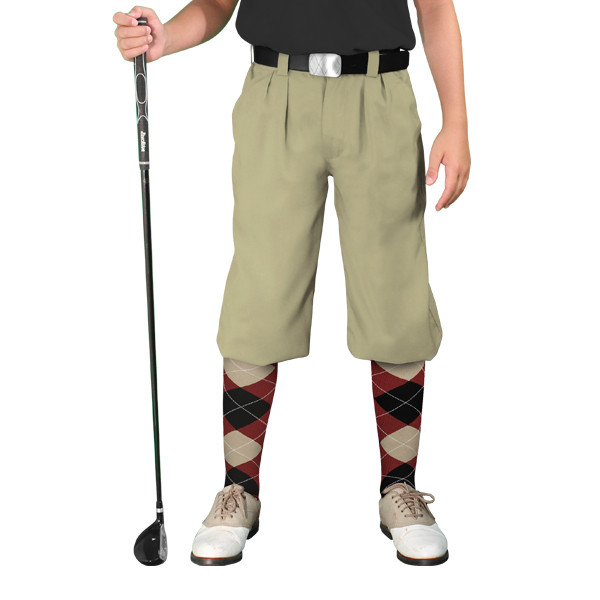 Golf Knickers - 'Par 3' Youth Sand Microfiber