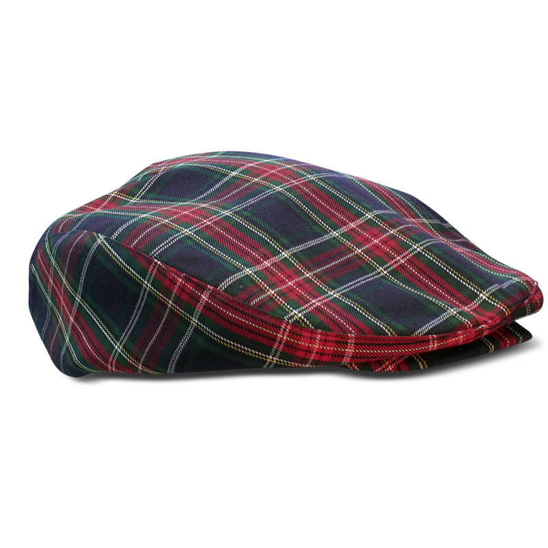 Golf Outfit - Mens Navy Stewart Plaid Golf Knickers & Yellow