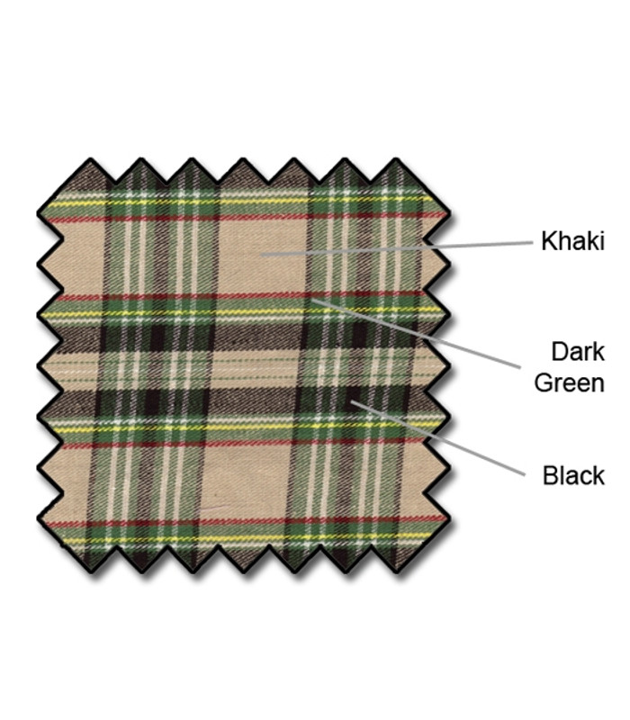 Mens Khaki Stewart & Dark Green Pant Golf Outfit