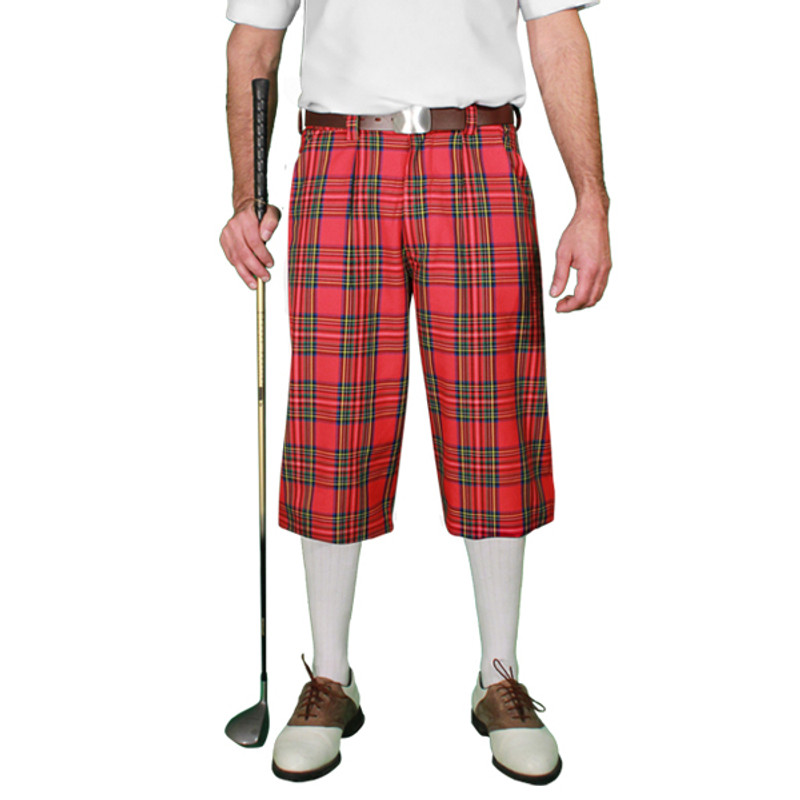 Golf Outfit - Mens Royal Stewart & White