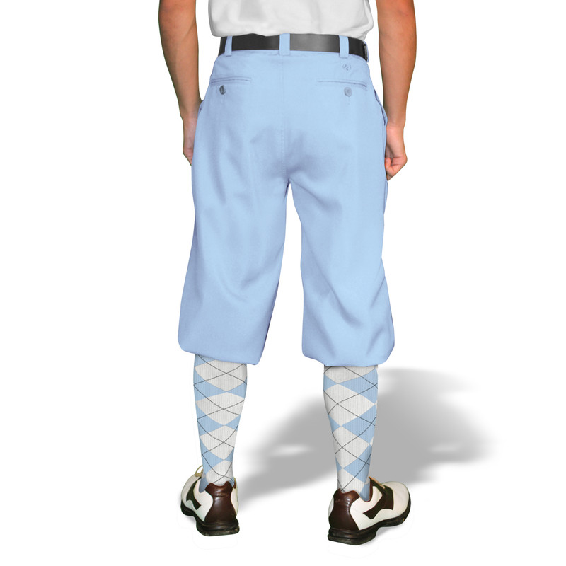 Mens Golf Knickers | Microfiber | Lightl Blue