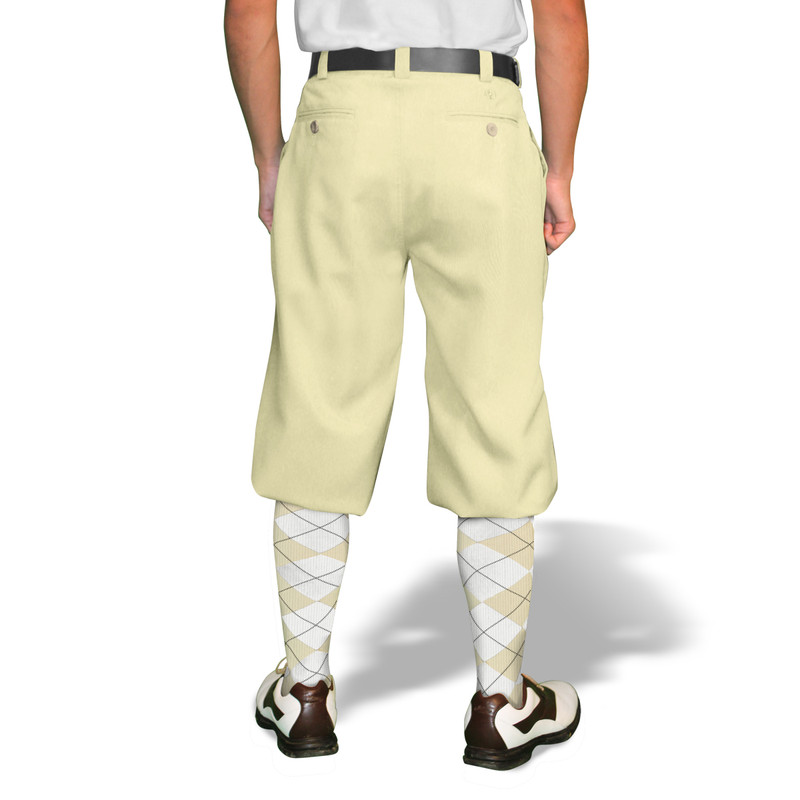 Mens Golf Knickers | Microfiber | Natural