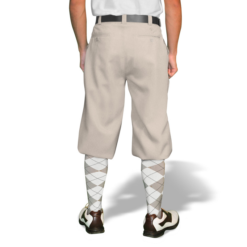 Mens Golf Knickers | Microfiber | Taupe
