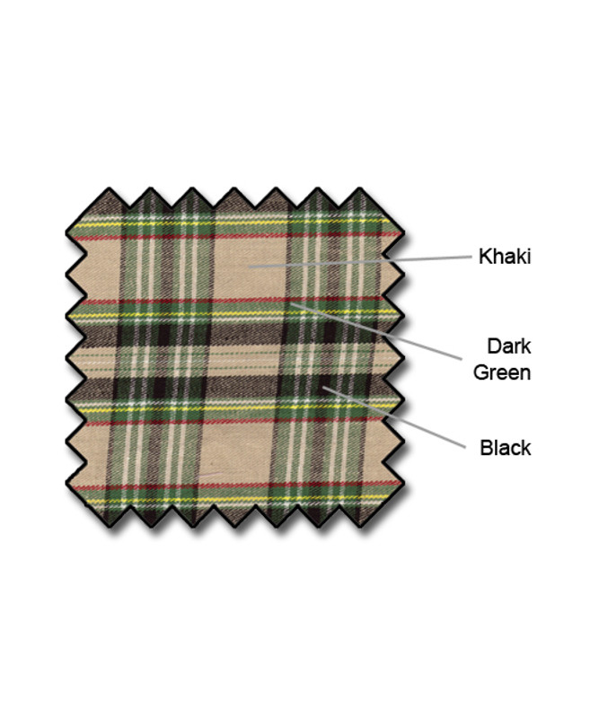 Sports Khaki Stewart Plaid Khaki Dark Green Black