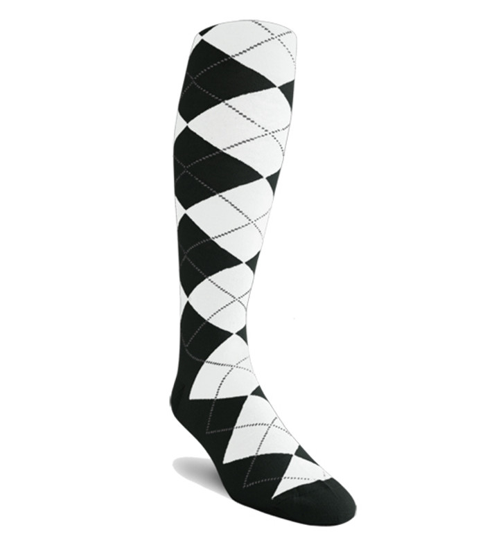 Golf Knickers - White/Black Argyle Heaven Outfit