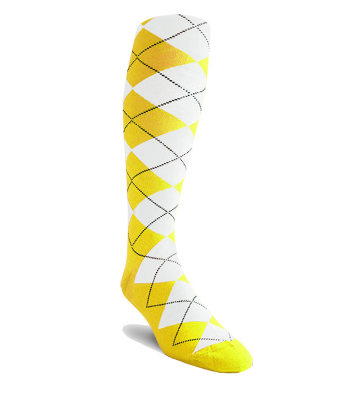 Golf Knickers - White/Yellow Argyle Heaven Outfit