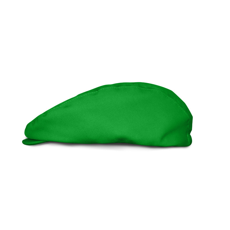 Mens Outdoor Sports Solid Lime Green Microfiber Golf Cap