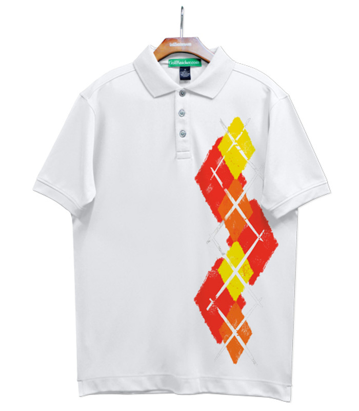 Golf Knickers Argyle Paradise Outfit 5A - Red/Orange/Yellow