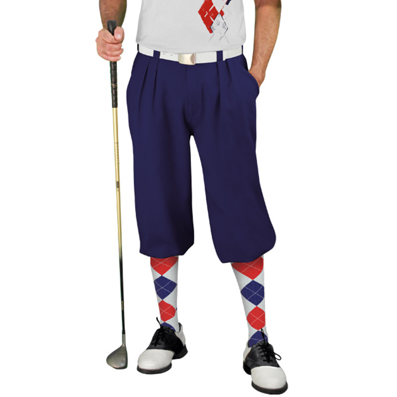 Golf Knickers Argyle Paradise Outfit E - White/Navy/Red