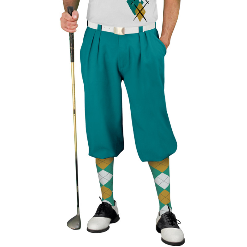Golf Knickers Argyle Paradise Outfit 5G - Teal/Bronze/White
