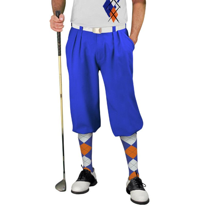 Golf Knickers Argyle Paradise Outfit 5S - Royal/White/Orange