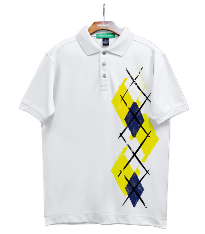 Golf Knickers Argyle Paradise Outfit 5Z - Yellow/Navy/White