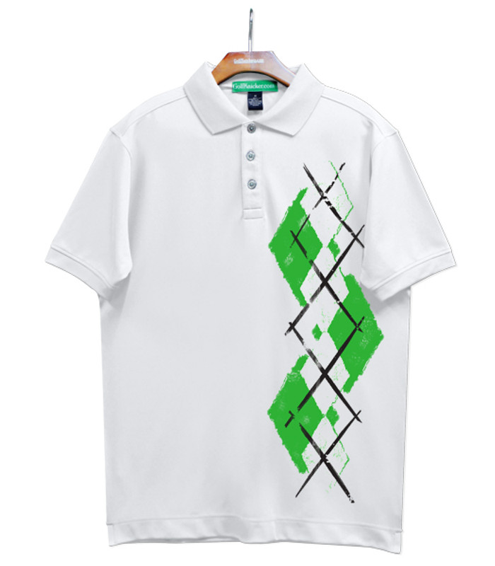 Golf Knickers Argyle Paradise Outfit AA - Lime/White