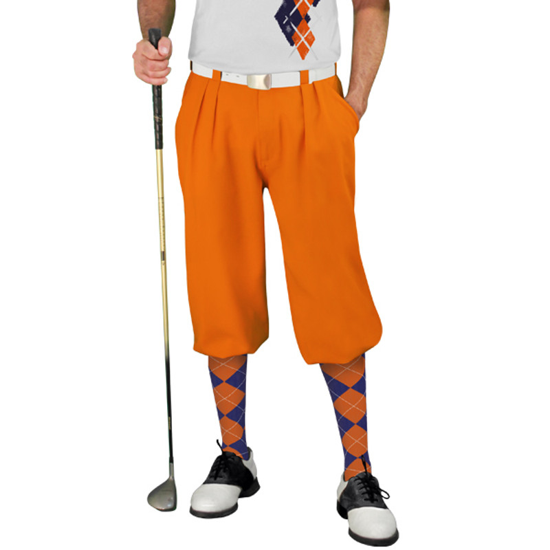 Golf Knickers Argyle Paradise Outfit HH - Navy/Orange