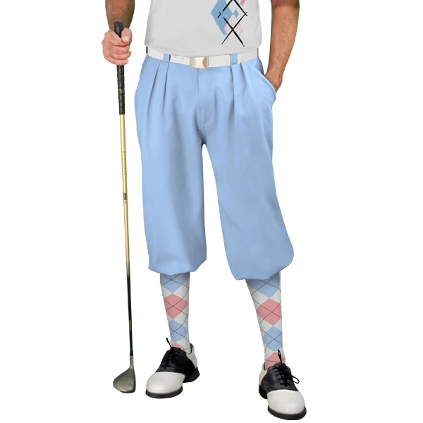 Golf Knickers Argyle Paradise Outfit TT - White/Pink/Light Blue