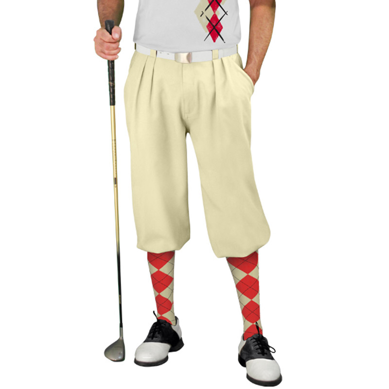 Golf Knickers Argyle Paradise Outfit DDD - Natural/Red