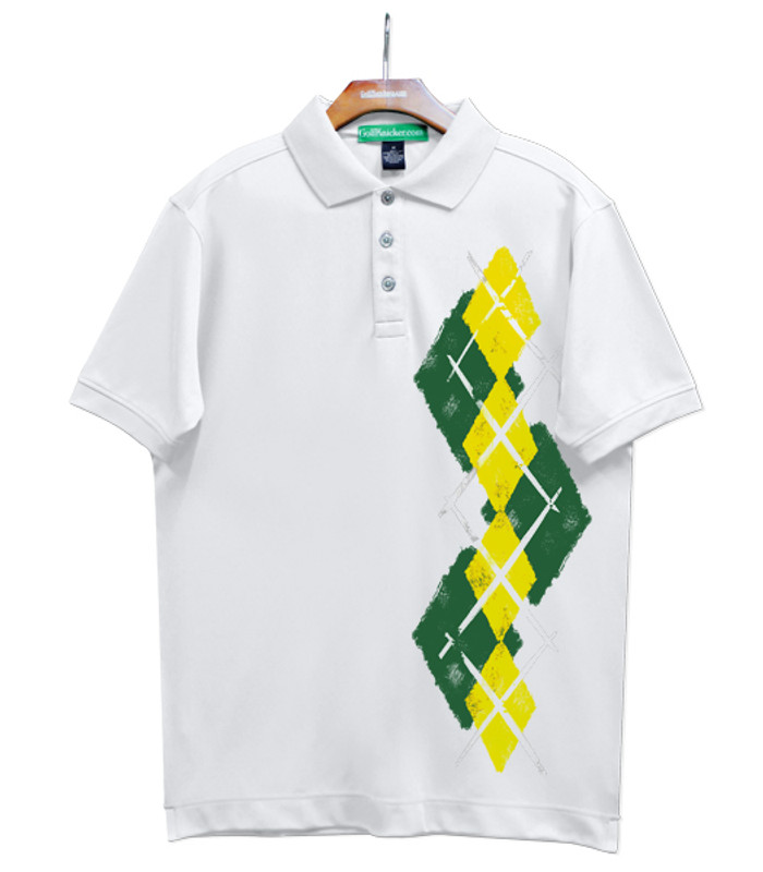 Golf Knickers Argyle Paradise Outfit EEE - Dark Green/Yellow