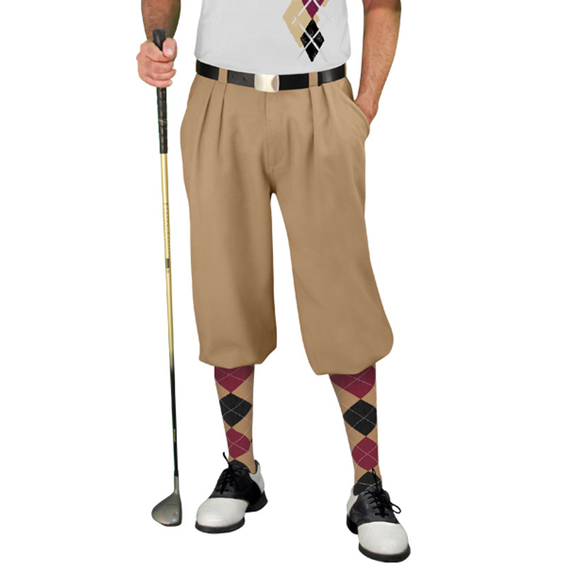 Golf Knickers Argyle Paradise Outfit HHH - Khaki/Black/Maroon