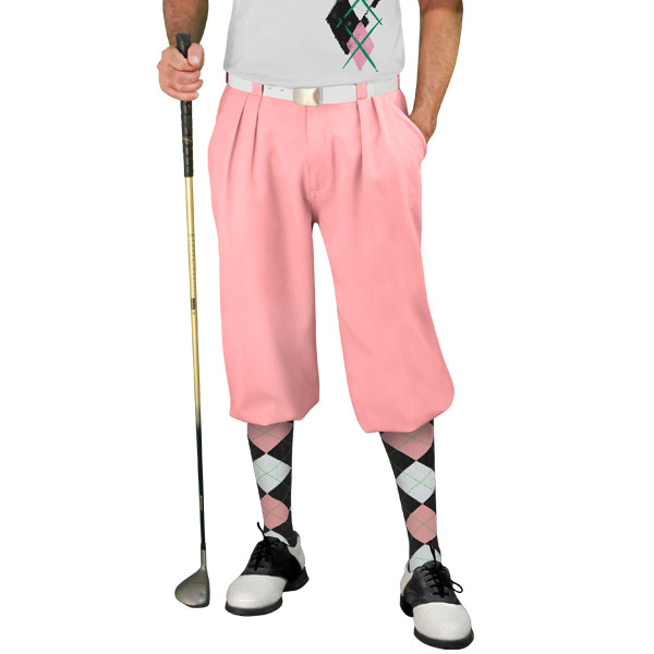 Golf Knickers Argyle Paradise Outfit PPP - Black/Pink/White