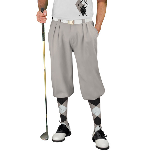 Golf Knickers XXX - Taupe/Black/White Argyle Paradise Outfit