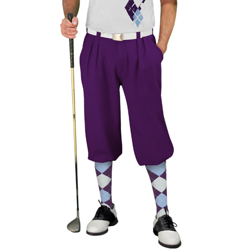 Golf Knickers Argyle Paradise Outfit DDDD - Purple/Light Blue/White