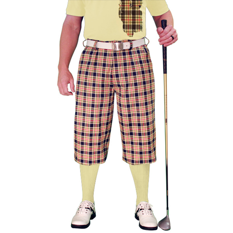 Mens Plaid² Havana & Butter Golf Outfit