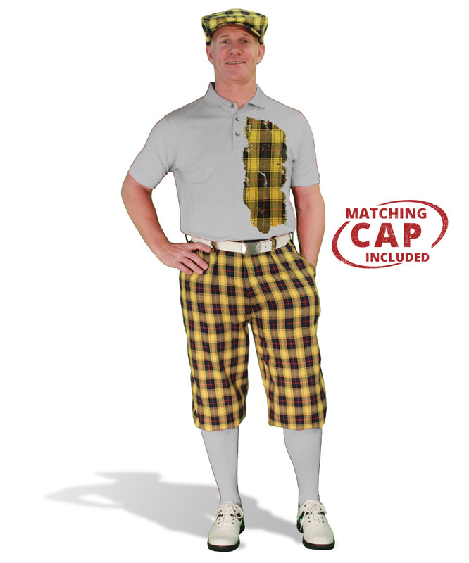Mens Plaid² Cork Golf Outfit