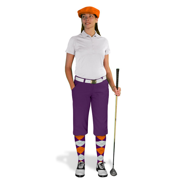 Ladies Purple, Orange & White Outfit