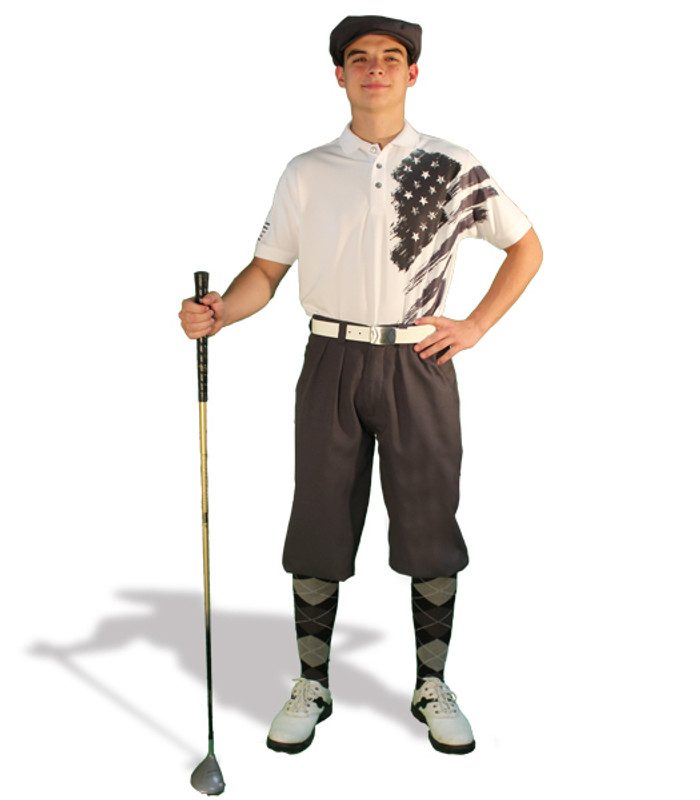 Golf Knickers - American Patriot Heroes Outfit - Charcoal