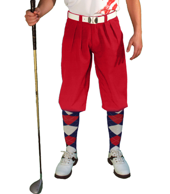 Golf Knickers - American Patriot Heroes Outfit - Red